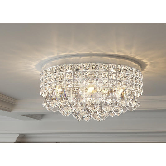 Maxax 4 - Lampada da soffitto in metallo cristallo da 15'' - N/D