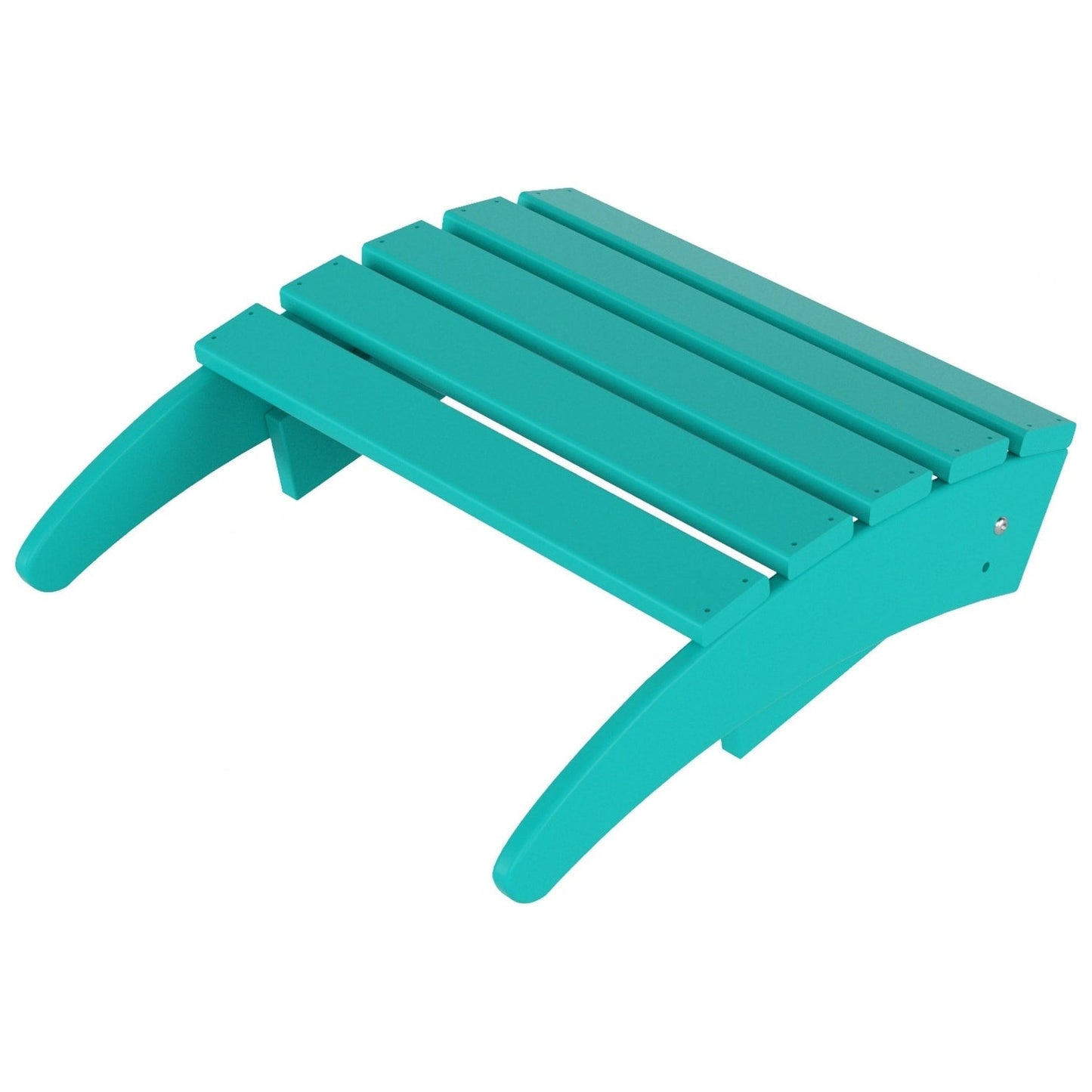 Sedia Adirondack pieghevole per esterni e patio Polytrends Laguna HDPE, adatta a tutte le stagioni, con pouf (set da 2 pezzi)