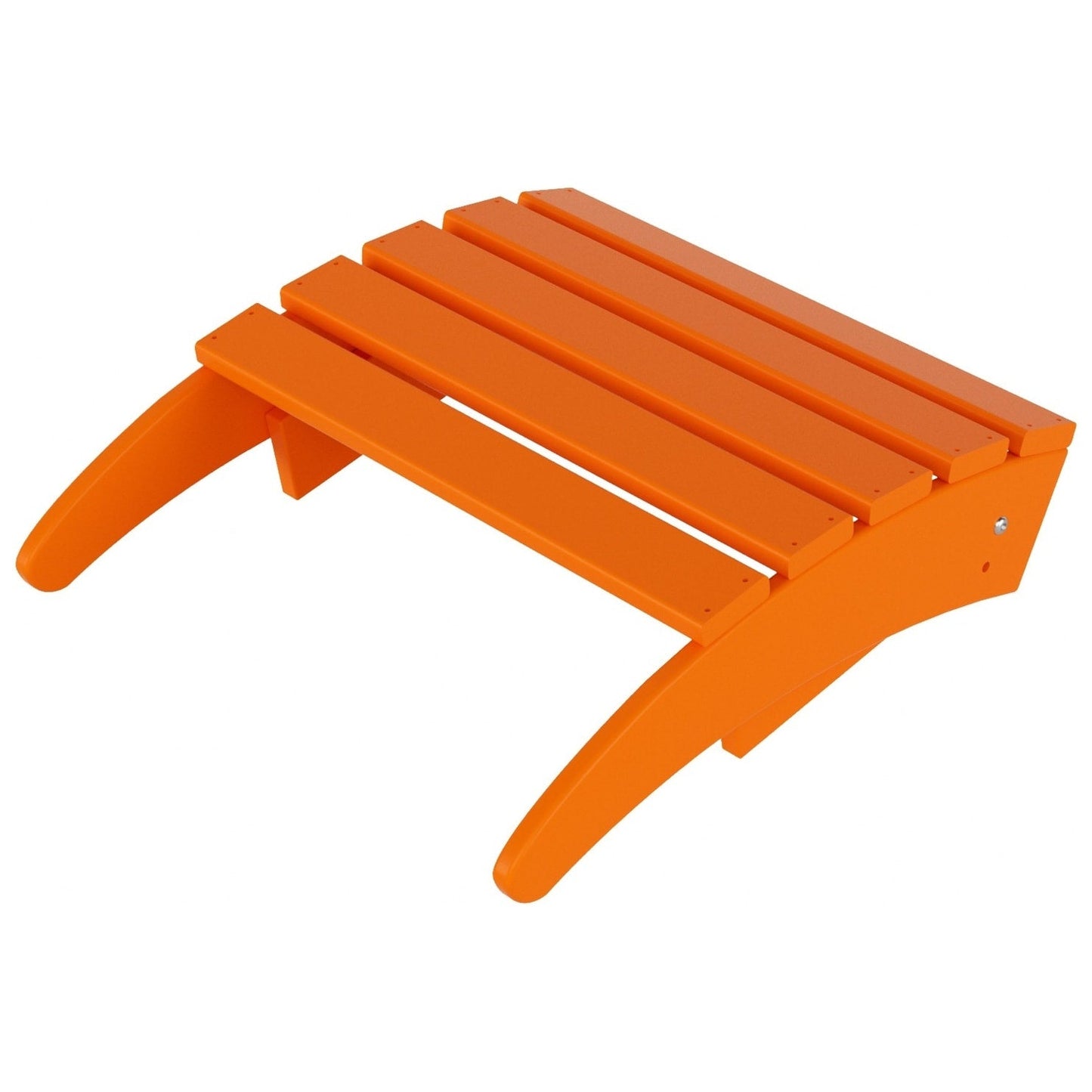 Sedia Adirondack pieghevole per esterni e patio Polytrends Laguna HDPE, adatta a tutte le stagioni, con pouf (set da 2 pezzi)