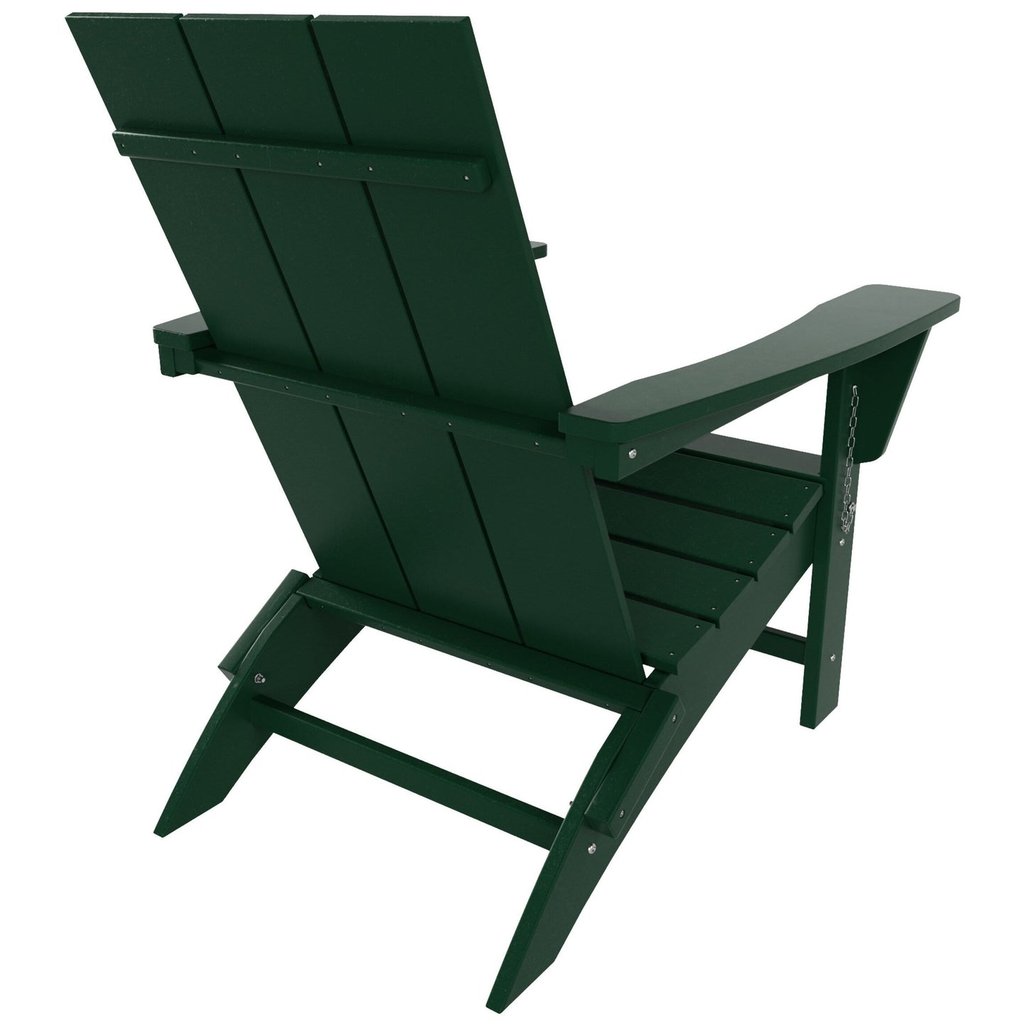 Sedia Adirondack pieghevole moderna ed ecologica per uso commerciale e residenziale, adatta a tutte le condizioni atmosferiche, Polytrends Shoreside