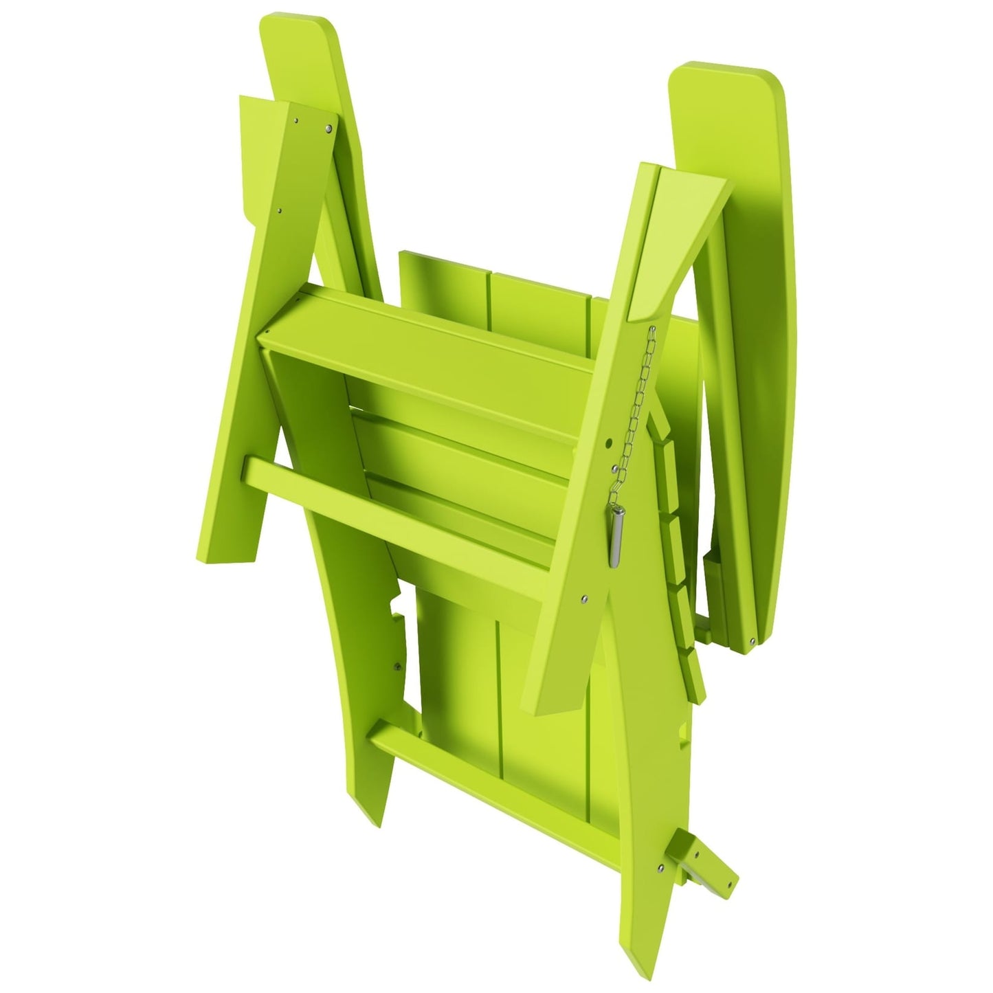 Sedia Adirondack pieghevole moderna ed ecologica per uso commerciale e residenziale, adatta a tutte le condizioni atmosferiche, Polytrends Shoreside