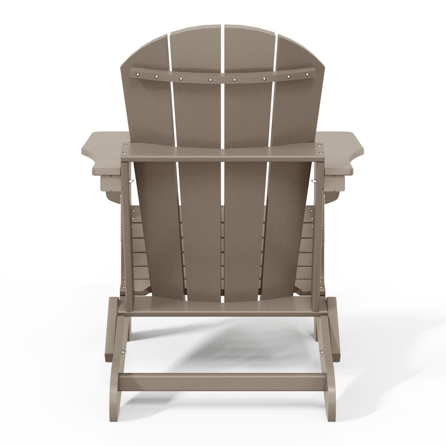 Sedia Adirondack pieghevole per esterni e patio, resistente allo sbiadimento e a tutte le condizioni atmosferiche, Polytrends Laguna
