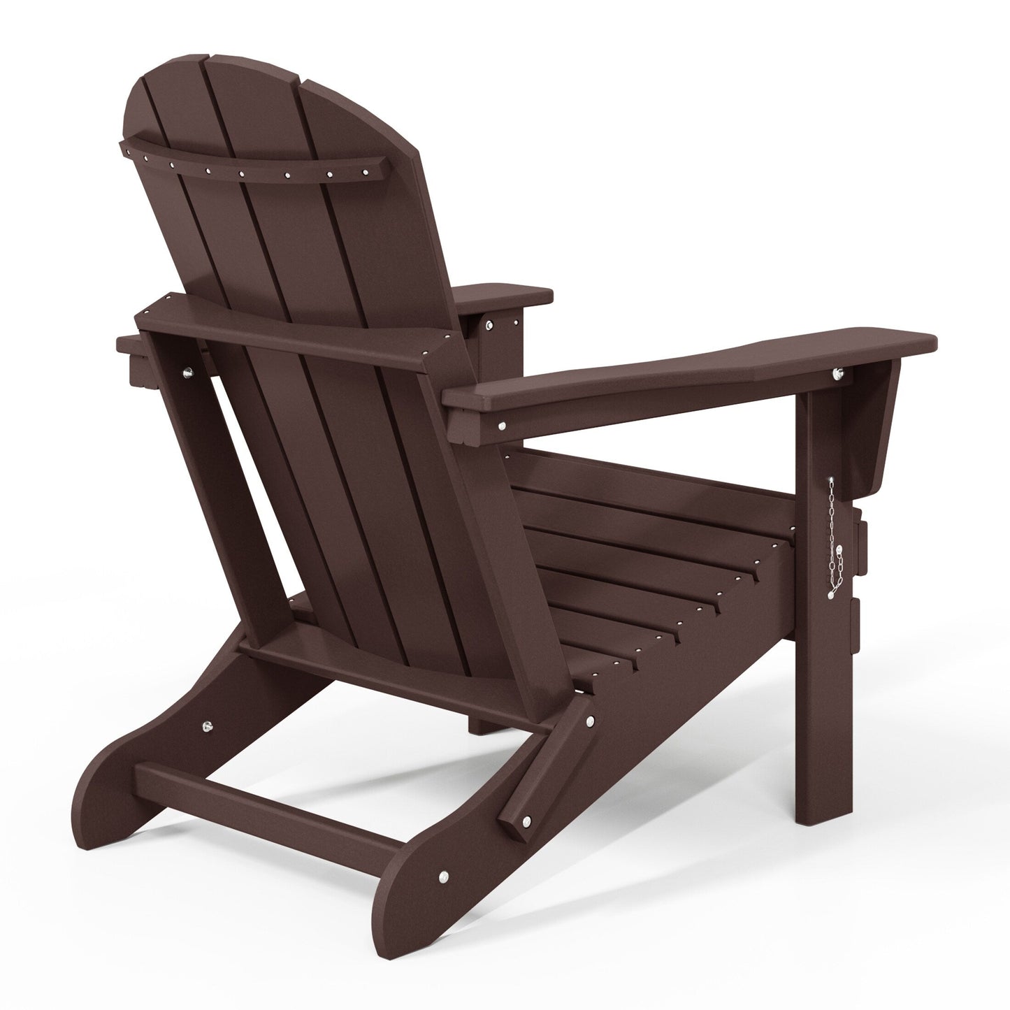 Sedie Adirondack pieghevoli per esterni e patio, resistenti alle intemperie, Polytrends Laguna (set da 2)