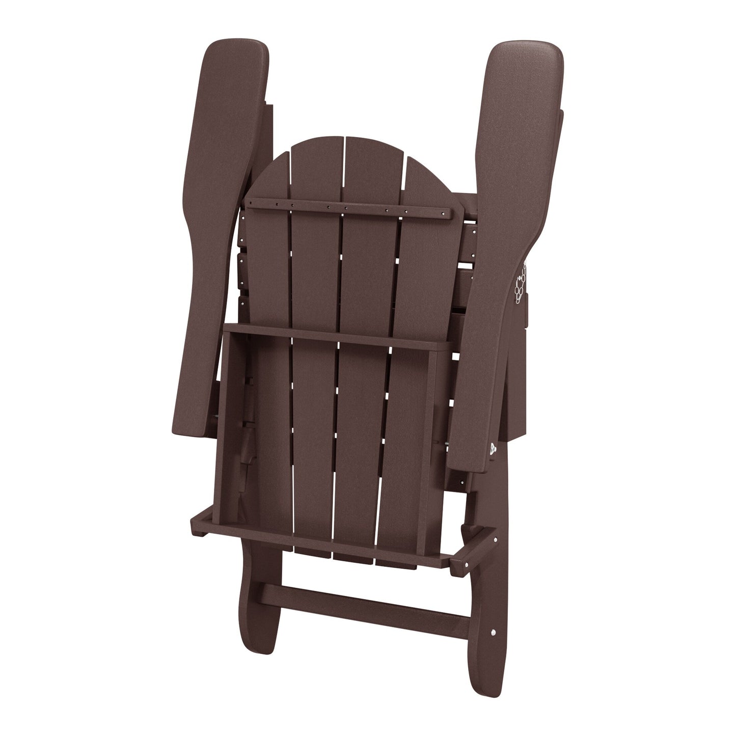 Sedie Adirondack pieghevoli per esterni e patio, resistenti alle intemperie, Polytrends Laguna (set da 2)