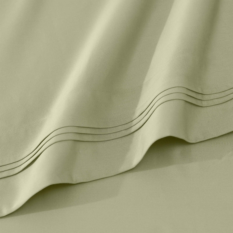 Set di lenzuola in cotone egiziano di qualità superiore, con tasche profonde e tinta unita, 1000 fili