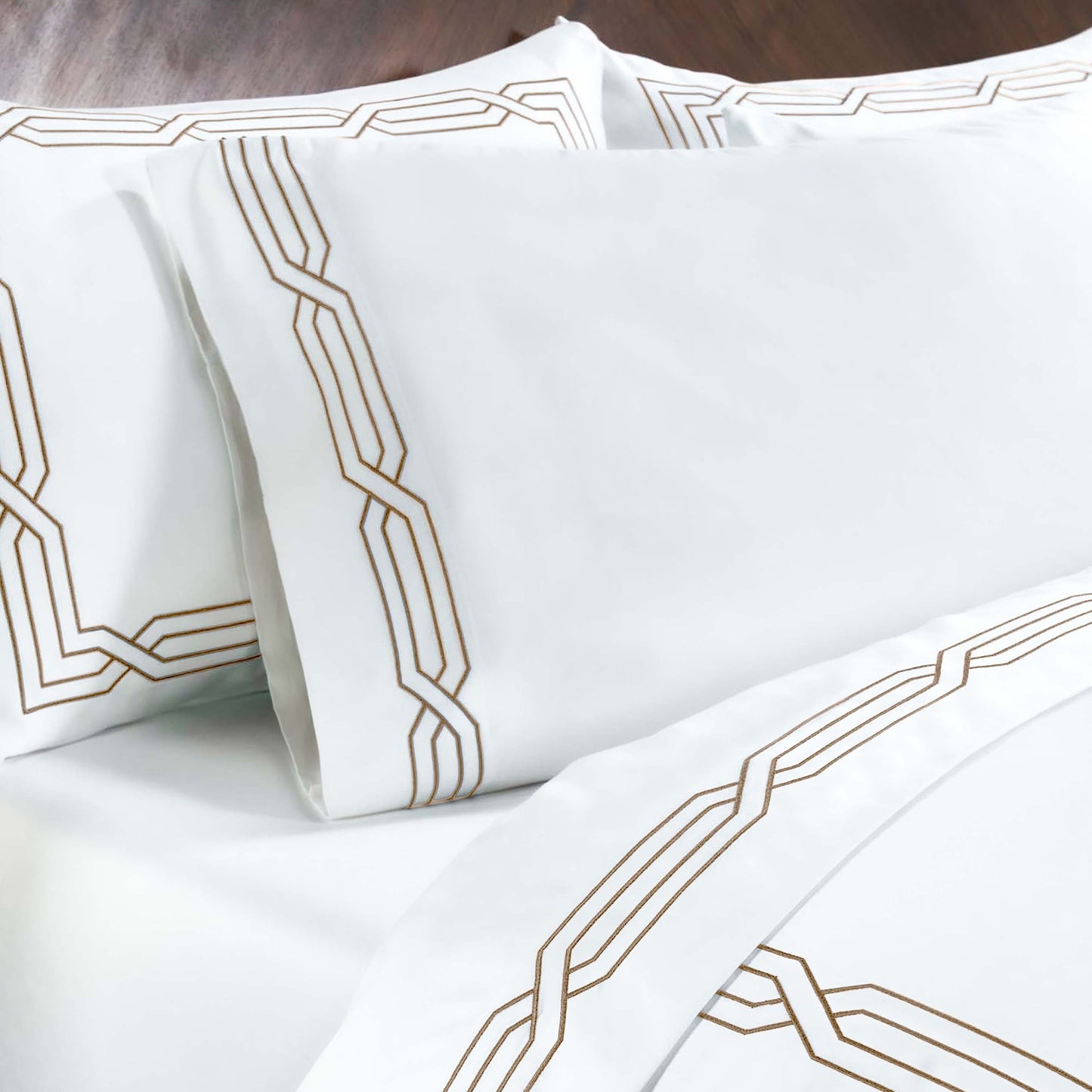 Set di lenzuola in cotone egiziano di qualità superiore, 1200 fili, ecologico e solido