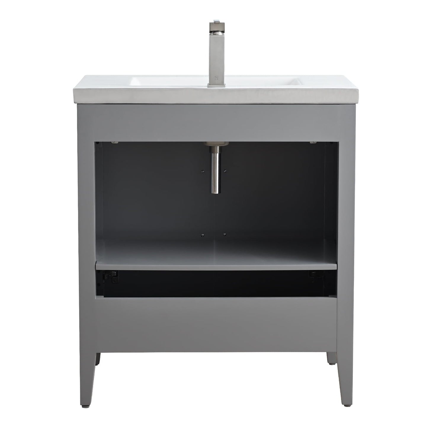 Mobiletto per lavabo da bagno Vanity Art 20 o 24 o 30 con piano in ceramica