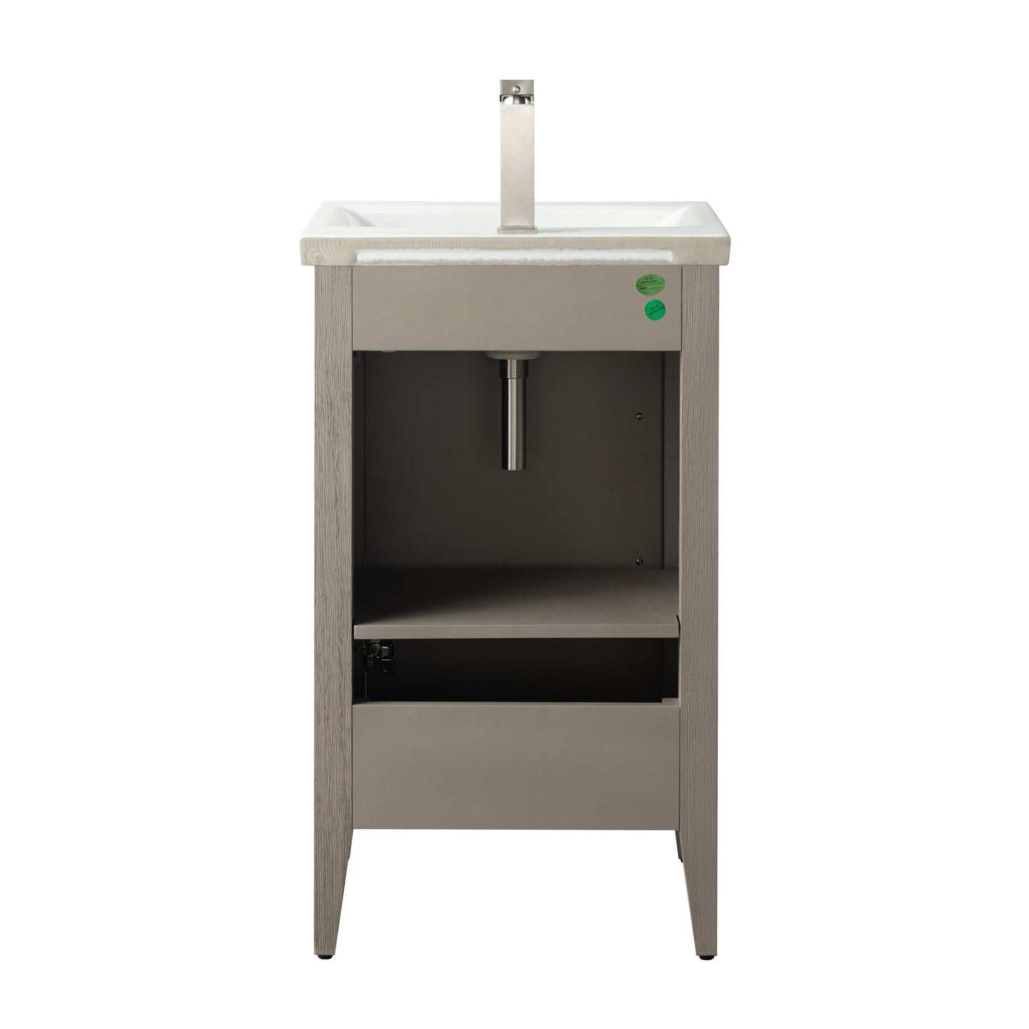 Mobiletto per lavabo da bagno Vanity Art 20 o 24 o 30 con piano in ceramica