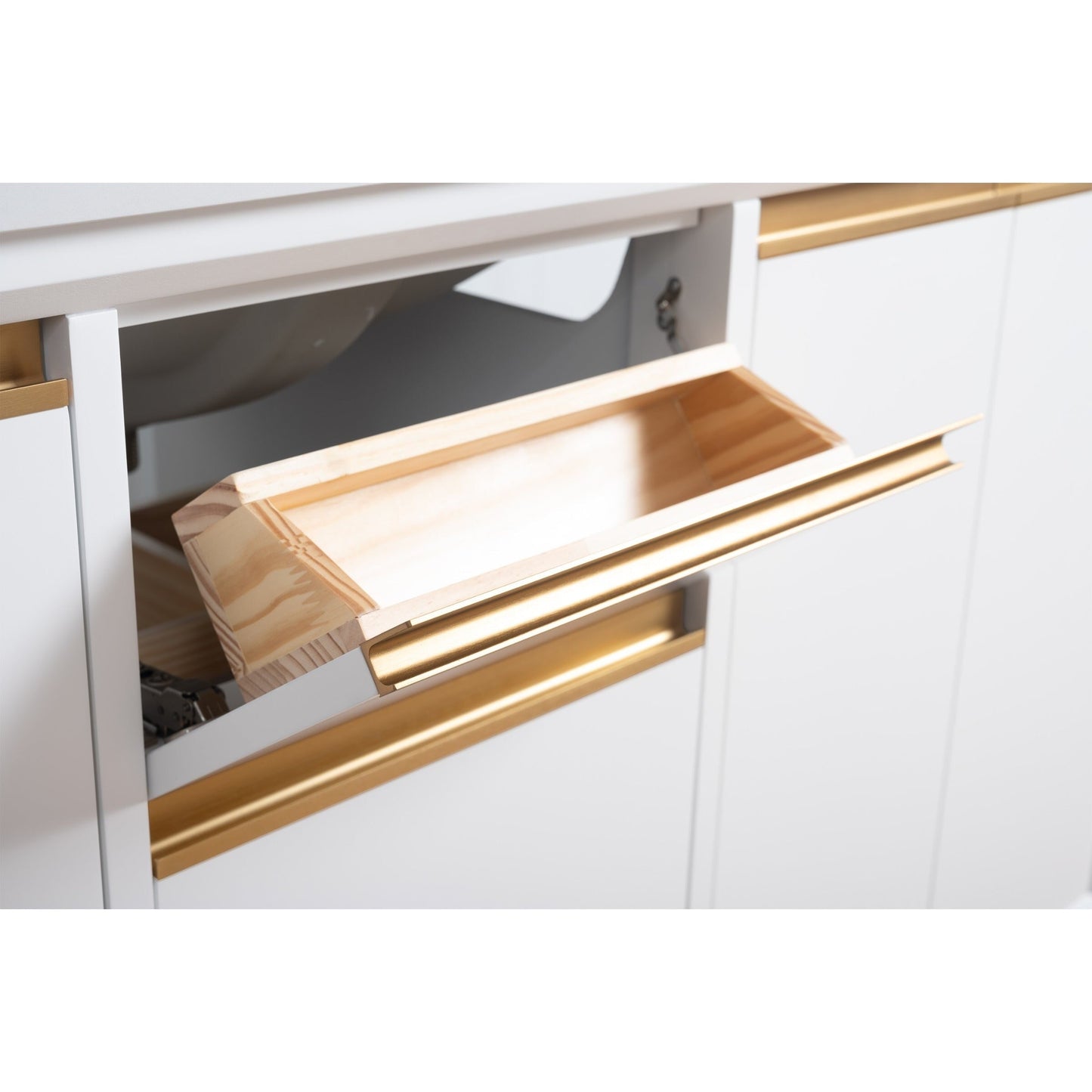 Mobile bagno Vanity Art con lavabo in ceramica e piano in marmo ingegnerizzato