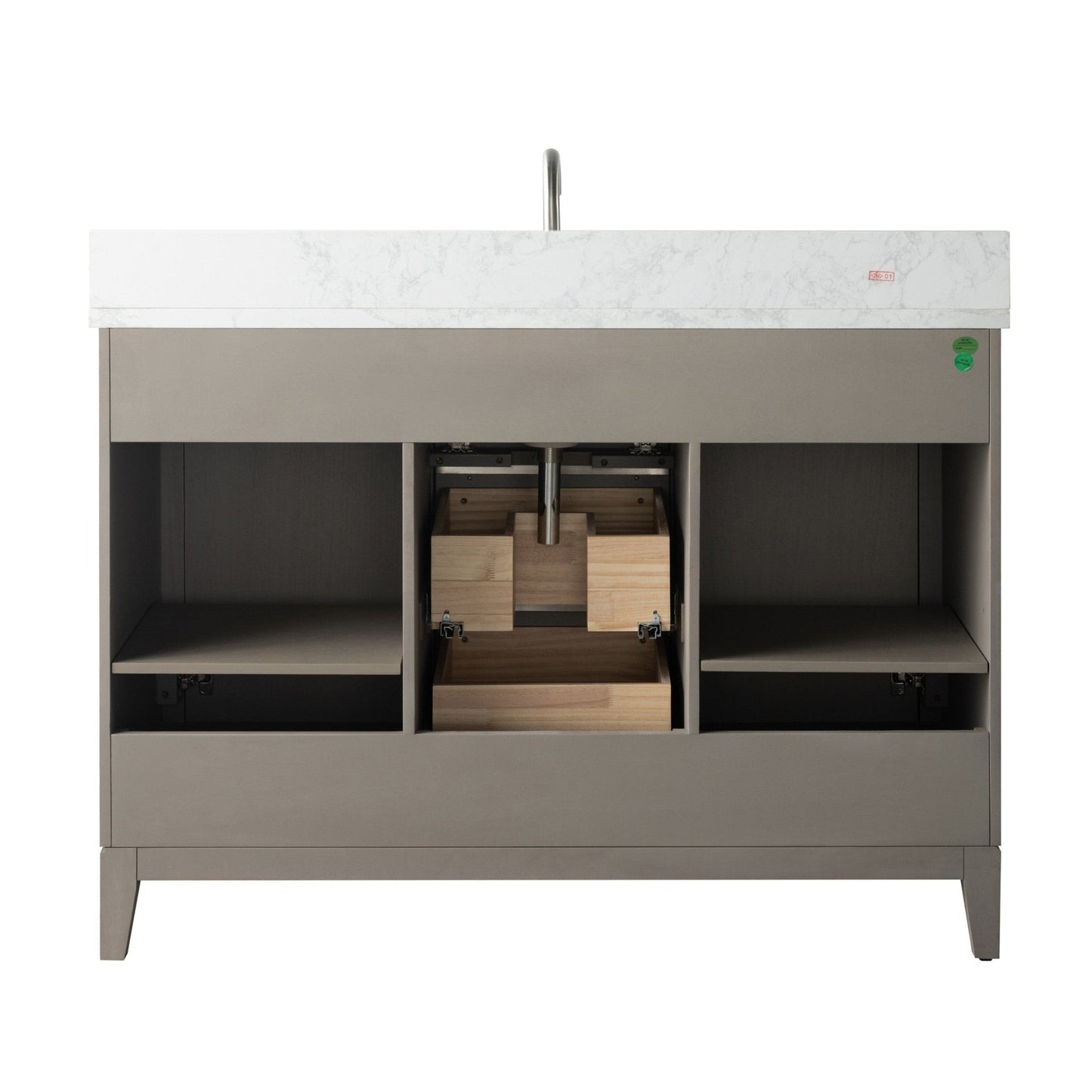 Mobile bagno Vanity Art con lavabo in ceramica e piano in marmo ingegnerizzato