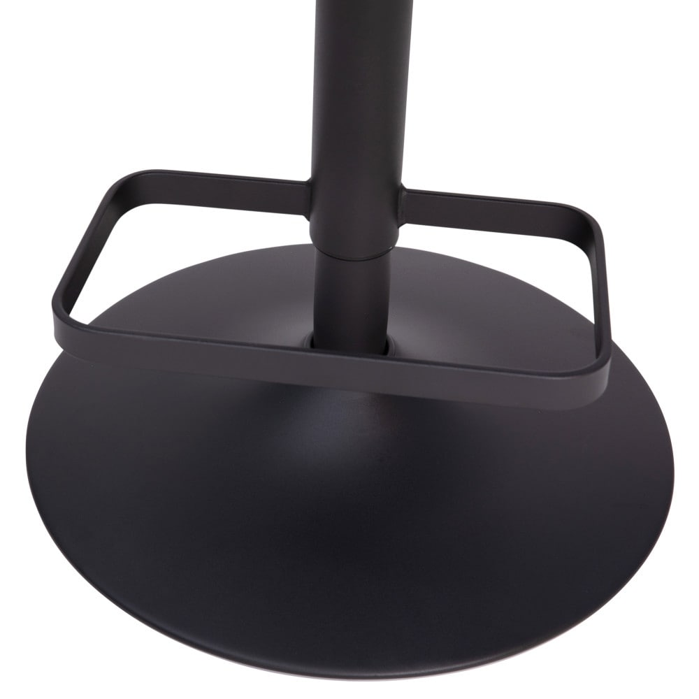 Sgabello da bar moderno imbottito regolabile in altezza con schienale arrotondato