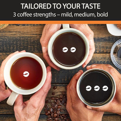 Macchina da caffè programmabile da 14 tazze, caraffa in acciaio inox, 3 intensità di infusione, timer 24 ore, mantenimento in caldo 4 ore