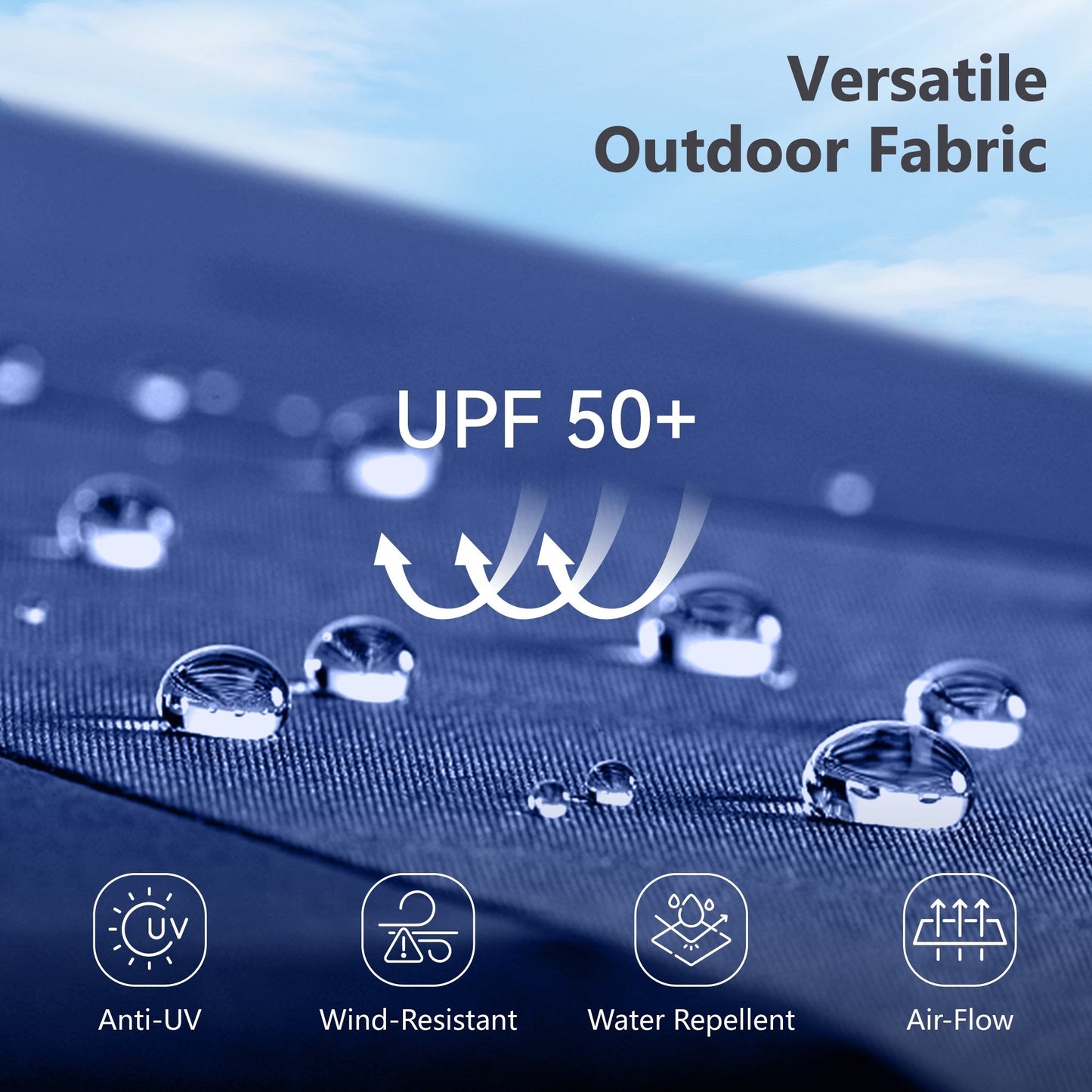 MAISON ARTS Ombrellone doppio extra large da 15 piedi con base inclusa