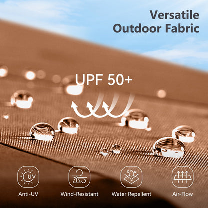 MAISON ARTS Ombrellone doppio extra large da 15 piedi con base inclusa