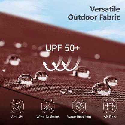 MAISON ARTS Ombrellone doppio extra large da 15 piedi con base inclusa