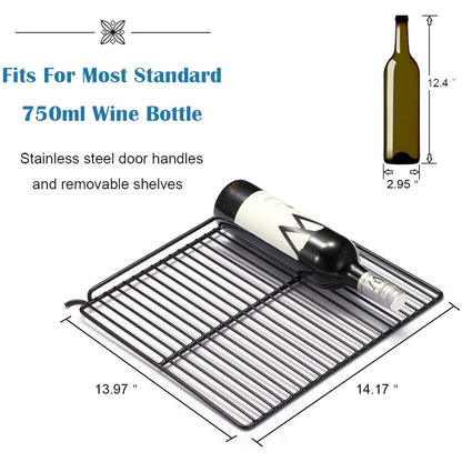 Frigorifero per vino/bevande da 26 bottiglie, mini frigorifero - 17,52*19,29*31,18 pollici