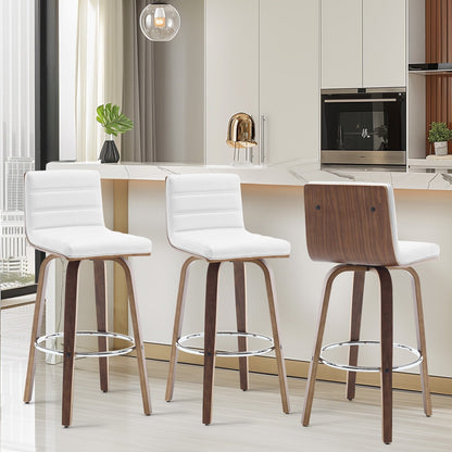 26/29 Sgabelli da bar/bancone girevoli in similpelle, set da 2/3