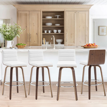 26/29 Sgabelli da bar/bancone girevoli in similpelle, set da 2/3