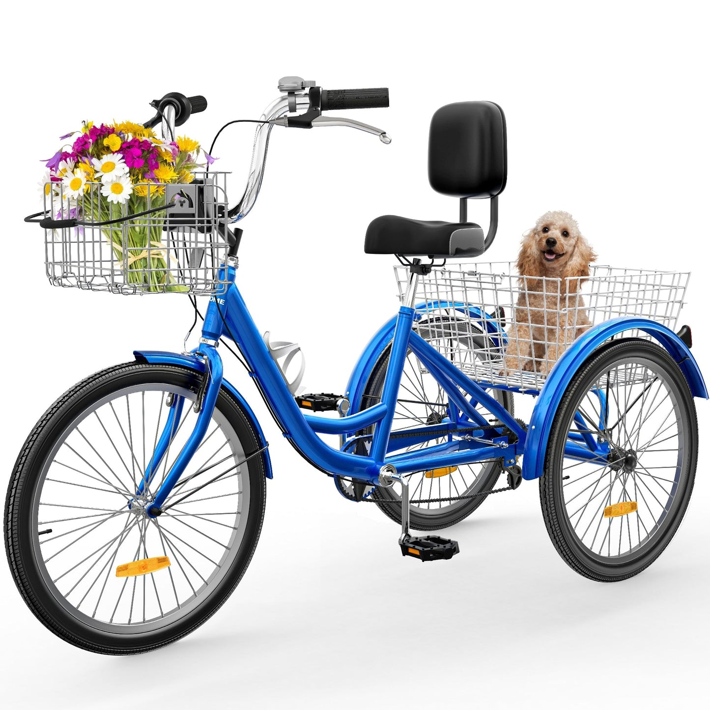 26 Tricicli per adulti a 3 ruote, bici a 7 velocità