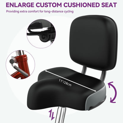 26 tricicli blu per adulti a 3 ruote con cestini rimovibili