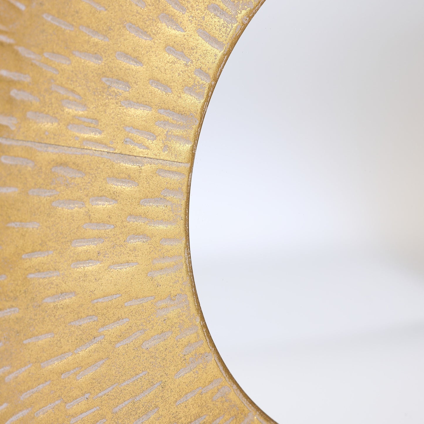 Set di 3 specchi da parete rotondi in metallo dorato - Diametro 22,25 x P 2,36