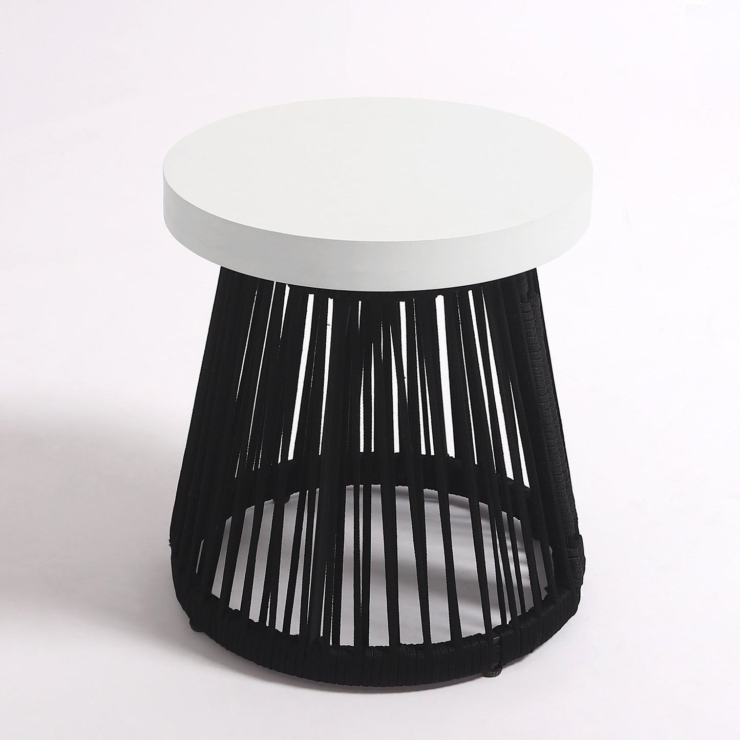 Set di 3 sedie girevoli da esterno, sedie a botte per il cortile