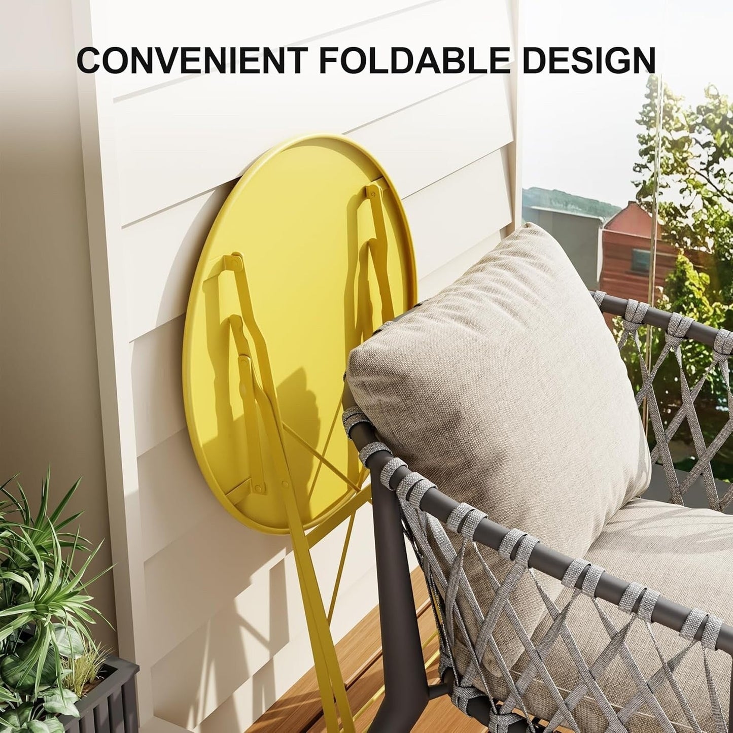 Set da bistrot da giardino da 3 pezzi