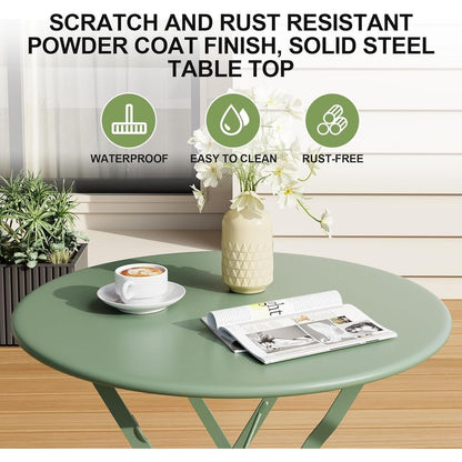 Set da bistrot da giardino da 3 pezzi