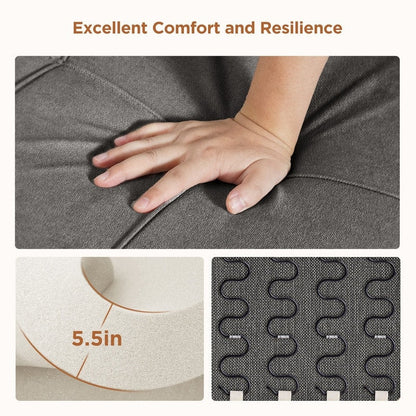 Divano letto regolabile 3 in 1, divano con poltrona estraibile, letto pieghevole convertibile per soggiorno