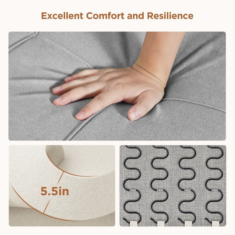 Divano letto regolabile 3 in 1, divano con poltrona estraibile, letto pieghevole convertibile per soggiorno