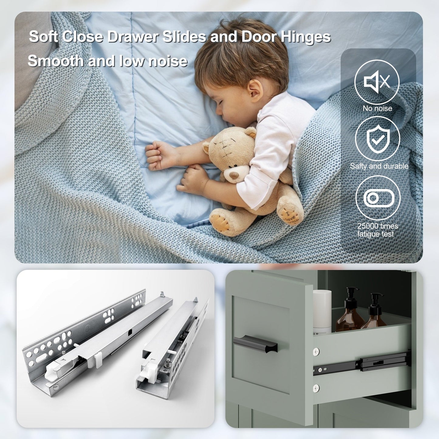 Mobile bagno Wavy Line 30/36/48 con lavabo e rubinetto