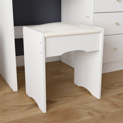 Mobiletto da trucco da 39,4'' con sgabello e specchio