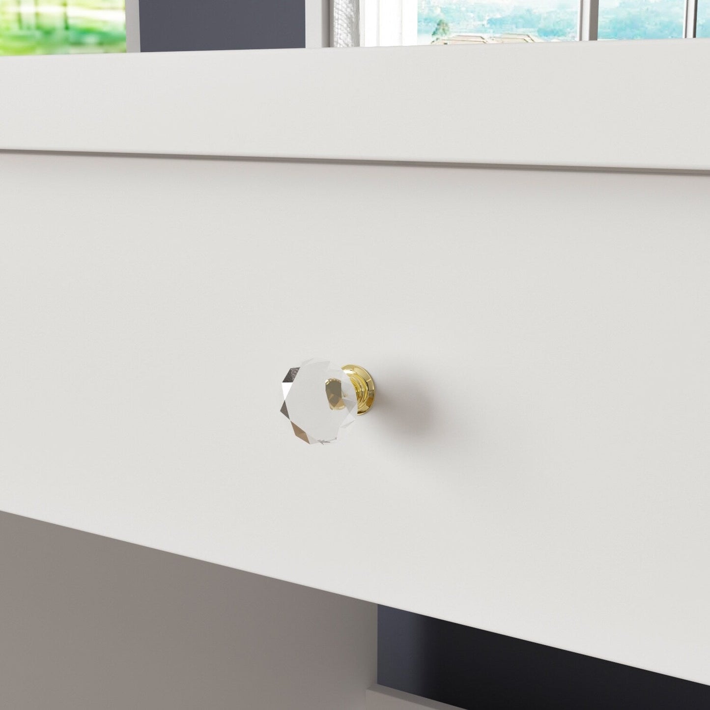 Mobiletto da trucco da 39,4'' con sgabello e specchio