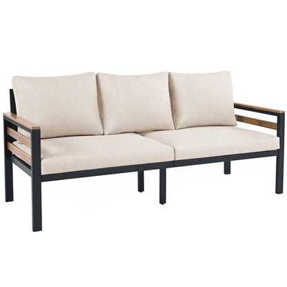 Set di divani per mobili da esterno da 4 pezzi