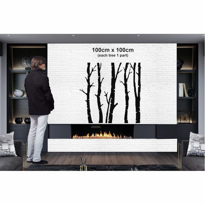 5 decorazioni da parete in metallo a forma di albero secco per la casa e l'esterno