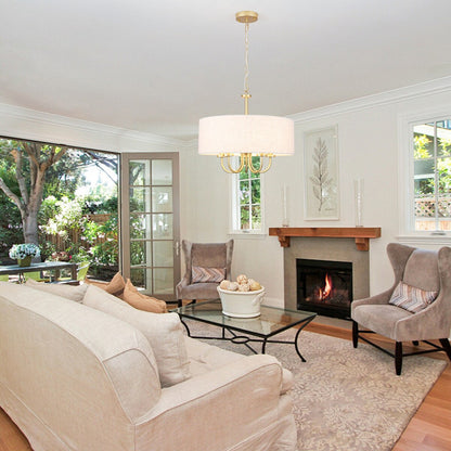 Lampada da soffitto moderna a 5 luci con montaggio a semi-incasso per sala da pranzo, camera da letto, soggiorno - N/D