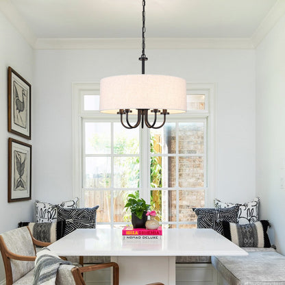 Lampada da soffitto moderna a 5 luci con montaggio a semi-incasso per sala da pranzo, camera da letto, soggiorno - N/D