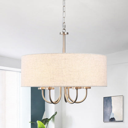 Lampada da soffitto moderna a 5 luci con montaggio a semi-incasso per sala da pranzo, camera da letto, soggiorno - N/D