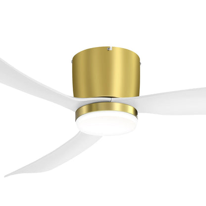 Ventilatore da soffitto a LED da 52 pollici nero/bianco con telecomando (3 pale)