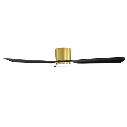 Ventilatore da soffitto a LED da 52 pollici nero/bianco con telecomando (3 pale)