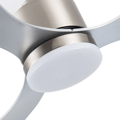 Ventilatore da soffitto a LED da 52 pollici con telecomando per luci (3 pale)