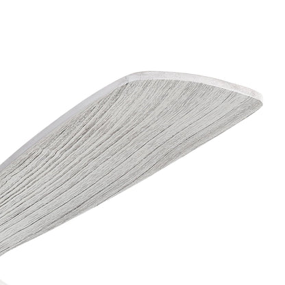 Ventilatore da soffitto moderno in legno massello/ABS da 52 pollici con telecomando (senza luce), 6 velocità del vento, flusso d'aria reversibile