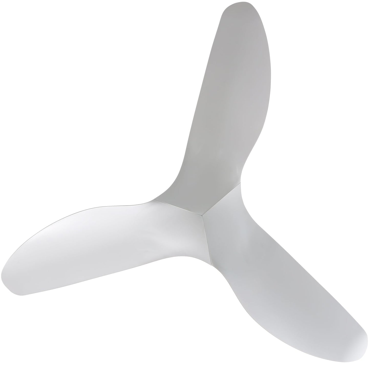 Ventilatore da soffitto moderno in legno massello/ABS da 52 pollici con telecomando (senza luce), 6 velocità del vento, flusso d'aria reversibile