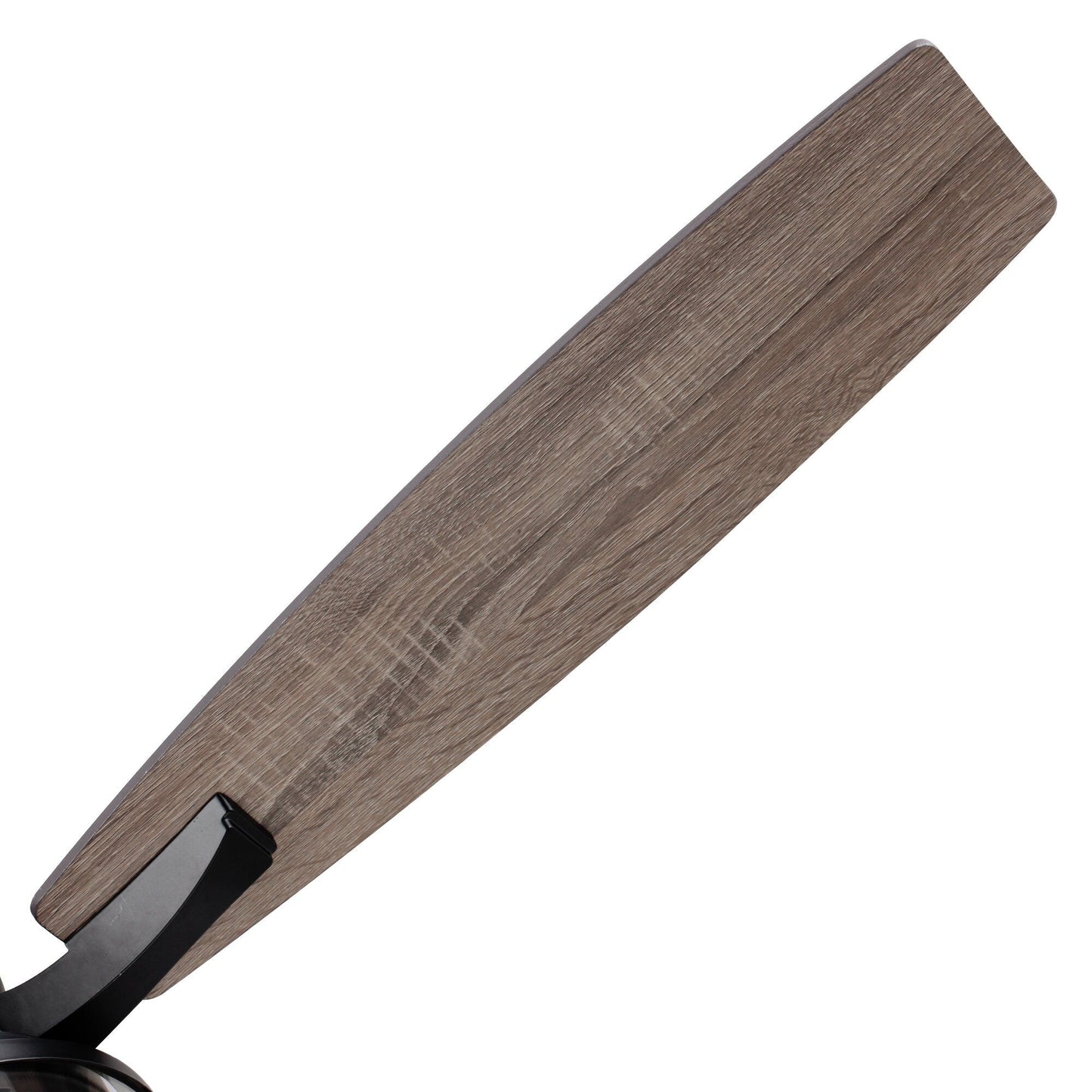 Ventilatore da soffitto per interni a 5 pale in legno nero rustico da 52 pollici con telecomando
