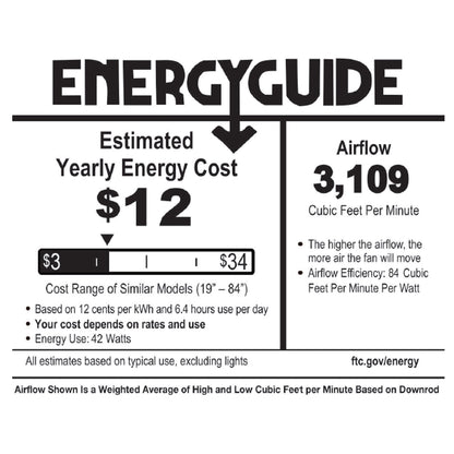 Ventilatore da soffitto a LED River of Goods Olivia con finitura bronzo strofinato a olio/cristallo da 52 pollici - 52L x 52W x 18,25H - 52L x 52W x 18,25H