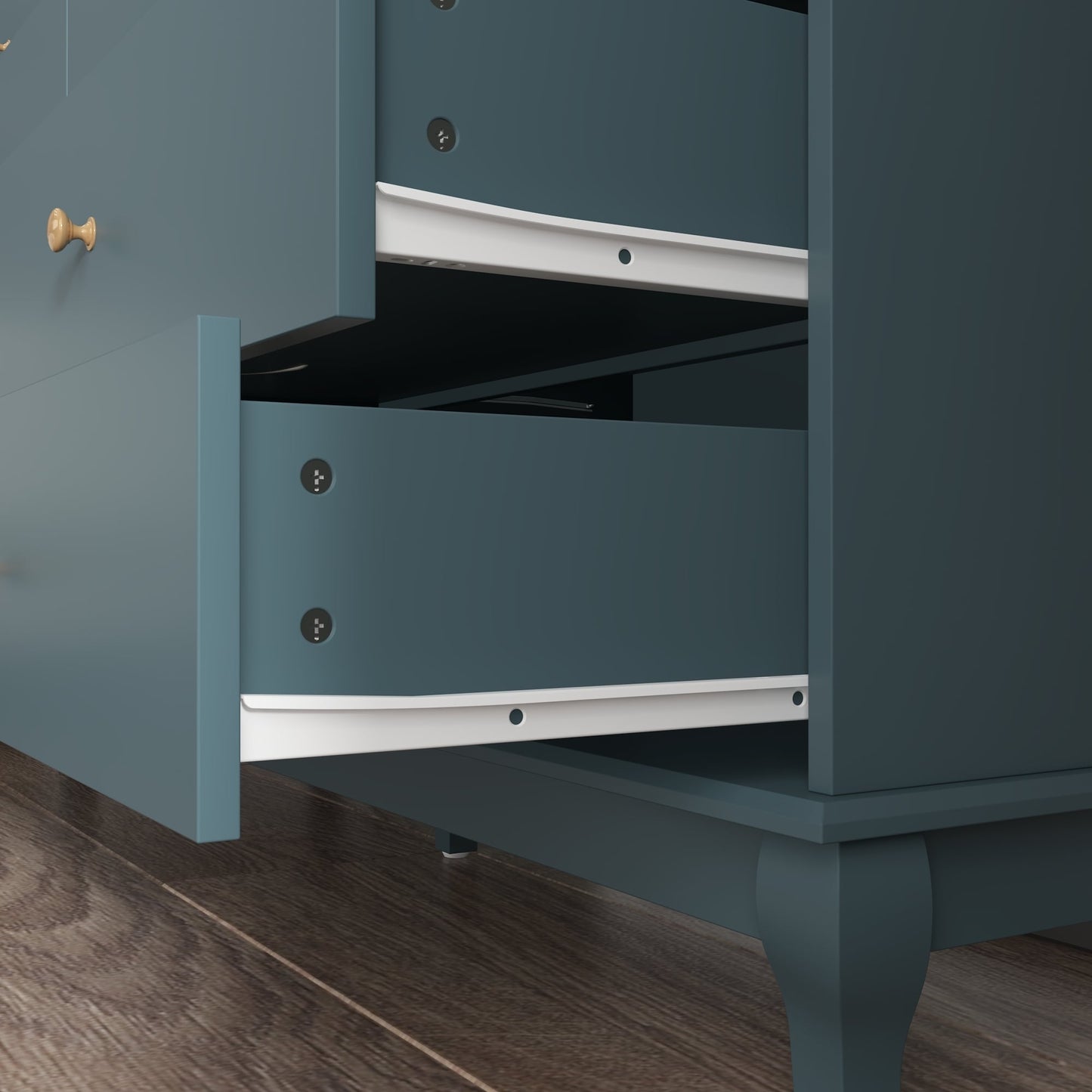 Cassettiera per camera da letto matrimoniale larga 55,1 cm con cassetti portaoggetti