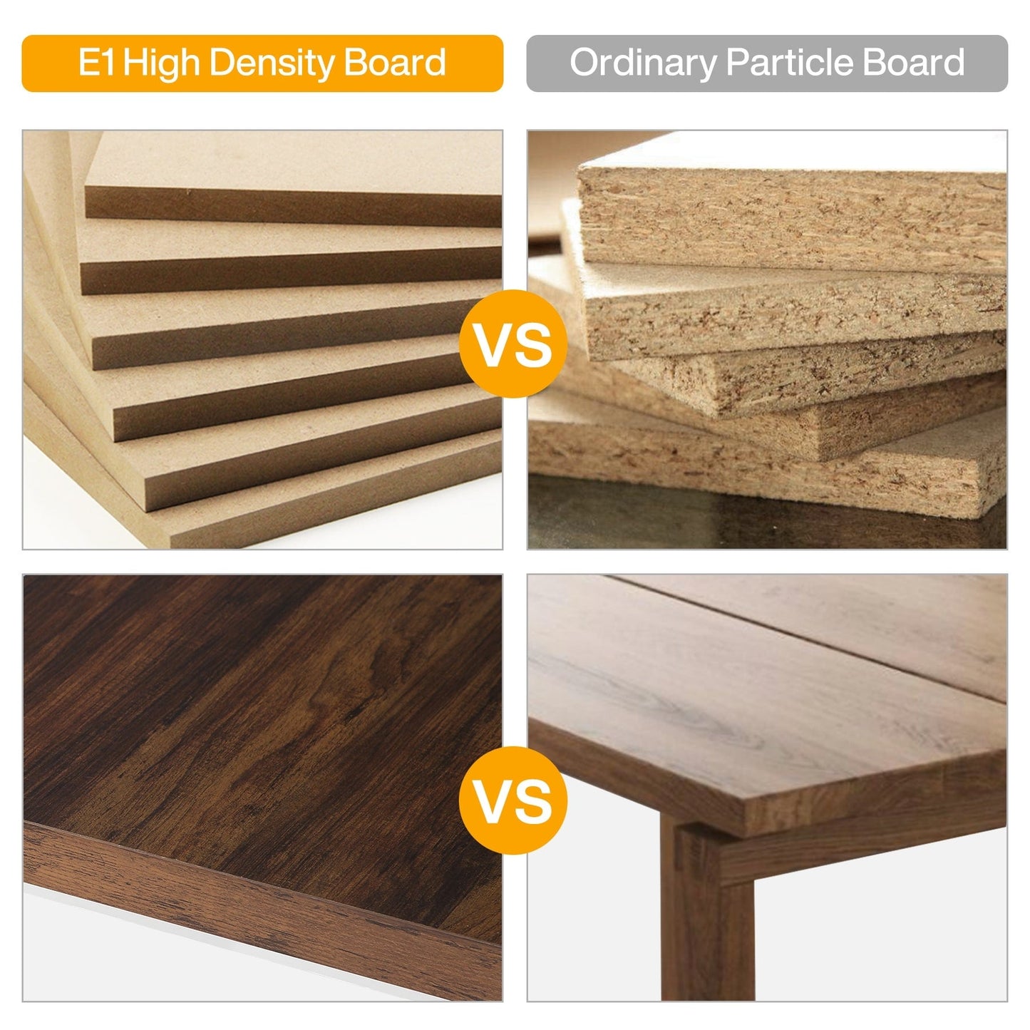 Scrivania per computer resistente da 55 pollici, scrivania da ufficio