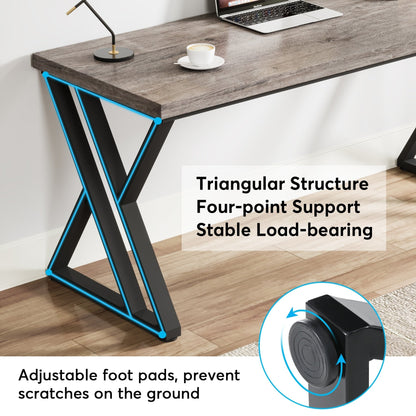 Scrivania per computer resistente da 55 pollici, scrivania da ufficio