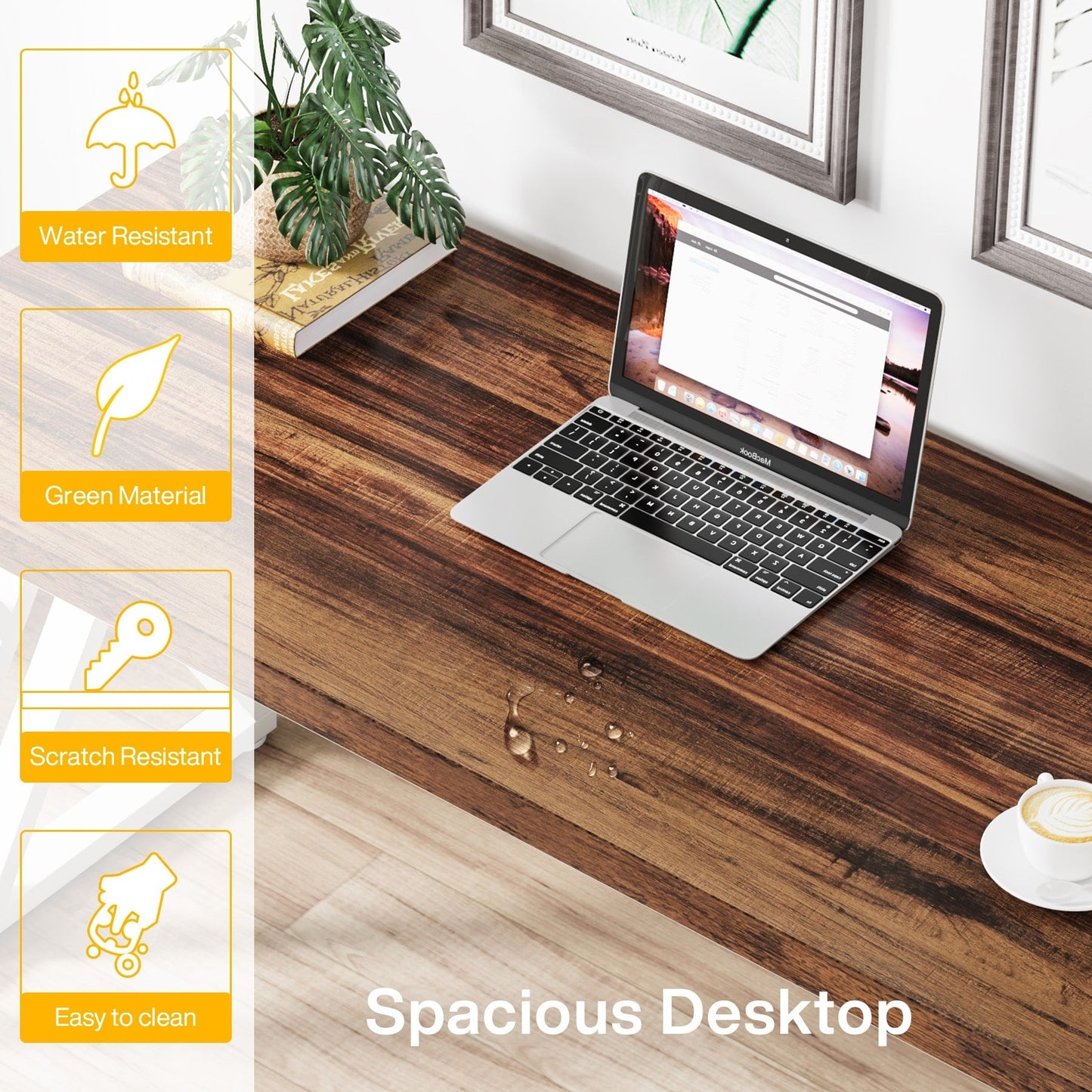 Scrivania per computer resistente da 55 pollici, scrivania da ufficio