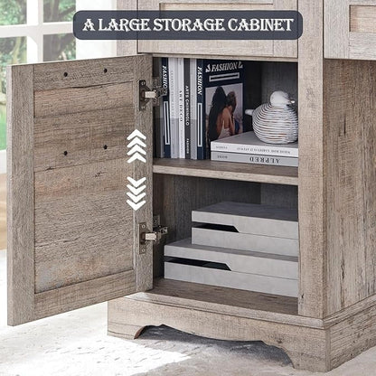 Scrivania direzionale a L da 60 pollici, scrivania angolare in legno, scrivania per computer